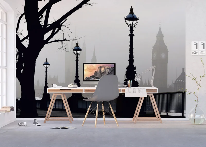 Wall Mural Misty London, 375 x 270 cm, FTNXXL 0307 - Image 5