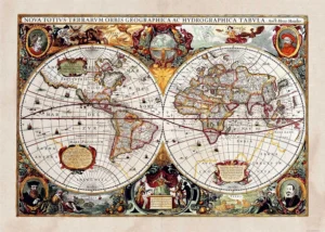 Wall Mural Old Map, 375 x 270 cm, FTNXXL 0351 - Image 2