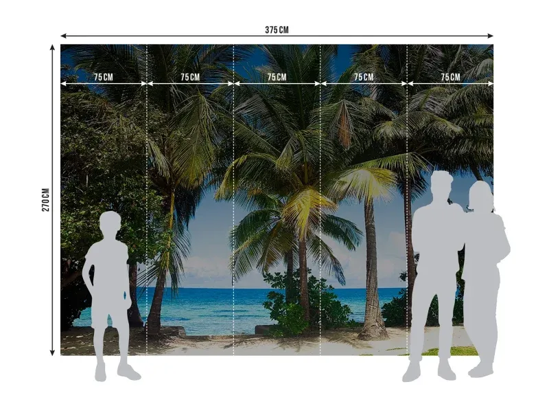 Wall Mural Palms, 375 x 270 cm, FTNXXL 0384 - Image 7