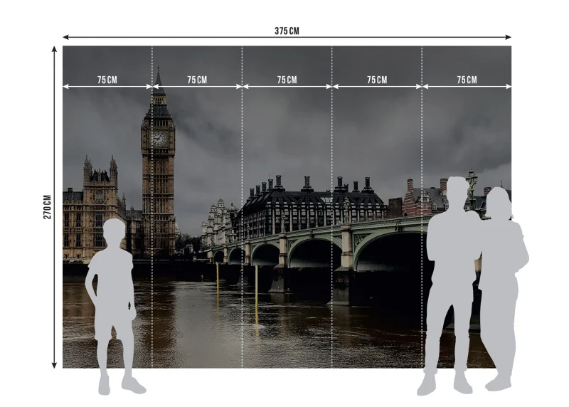 Wall Mural London, 375 x 270 cm, FTNXXL 0423 - Image 7