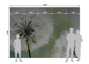 Wall Mural Dandelion, 375 x 270 cm, FTNXXL 0477 - Image 7