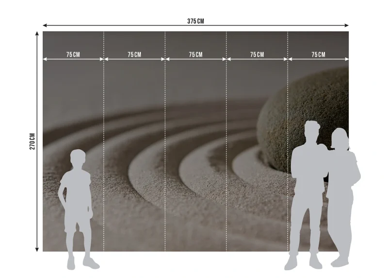 Wall Mural Sand Stones, 375 x 270 cm, FTNXXL 1115 - Image 7