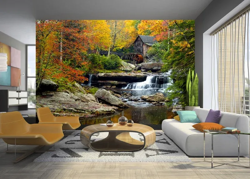 Wall Mural Autumn Mill, 375 x 270 cm, FTNXXL 1116 - Image 3