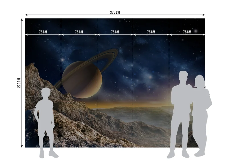 Wall Mural Saturn, 375 x 270 cm, FTNXXL 1126 - Image 7