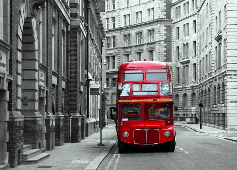 Wall Mural Double Decker, 375 x 270 cm, FTNXXL 1132 - Image 2