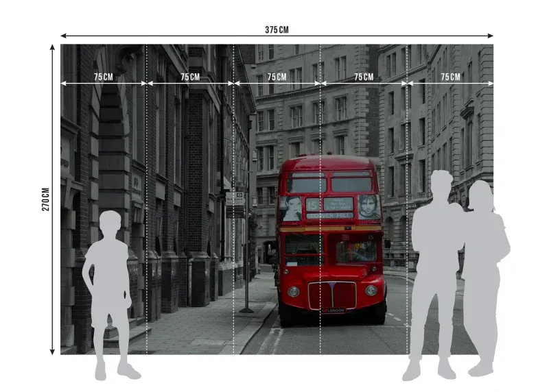 Wall Mural Double Decker, 375 x 270 cm, FTNXXL 1132 - Image 6