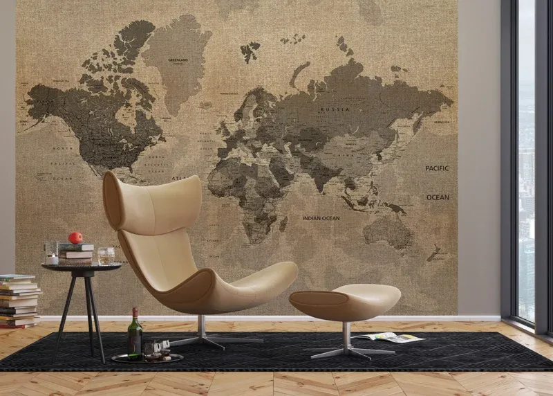 Wall Mural Map, 375 x 270 cm, FTNXXL 1215 - Image 3
