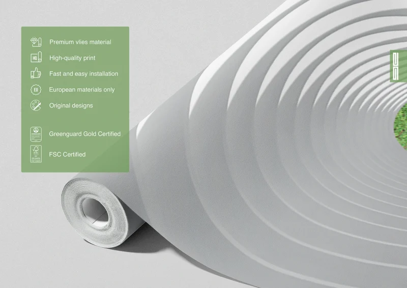 Wall Mural White Tunnel, 375 x 270 cm, FTNXXL 1216 - Image 6