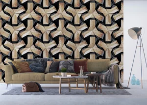 Wall Mural Wooden Structure, 375 x 270 cm, FTNXXL 1217 - Image 4