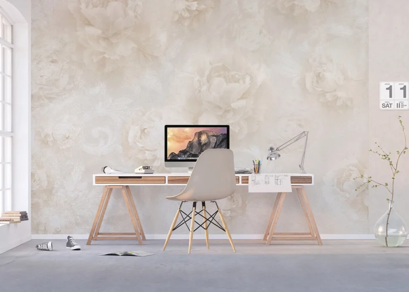 Wall Mural Subtle Roses, 375 x 270 cm, FTNXXL 1231 - Image 4