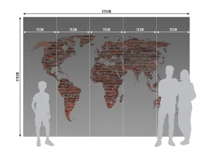 Wall Mural Map, 375 x 270 cm, FTNXXL 1240 - Image 7