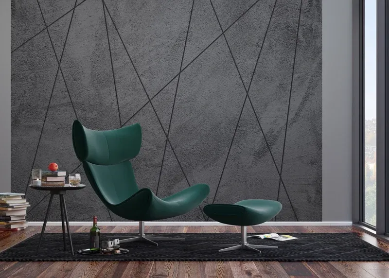 Wall Mural Concrete Lines, 375 x 270 cm, FTNXXL 1241 - Image 3