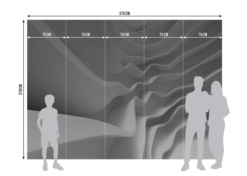 Wall Mural Wave, 375 x 270 cm, FTNXXL 2403 - Image 7