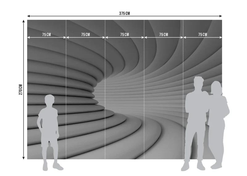 Wall Mural Futuristic Abstraction, 375 x 270 cm, FTNXXL 2417 - Image 7
