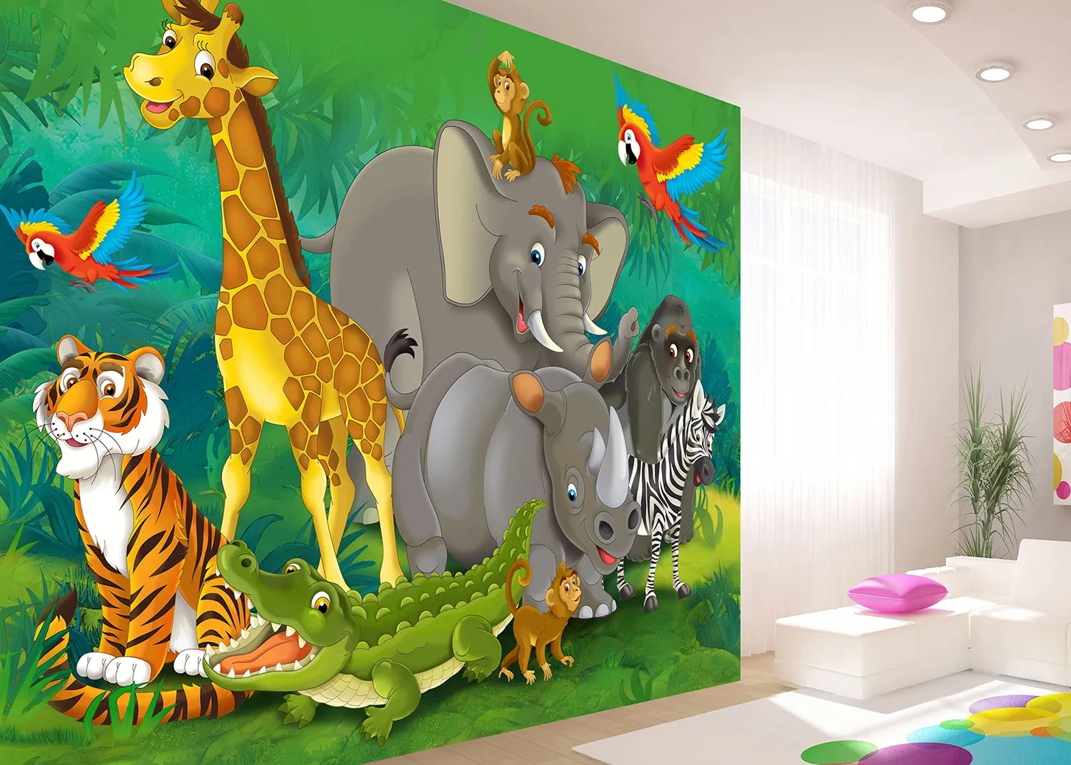 FTN_XXL_2420_INTERIOR-1.webp Wall Mural Jungle Animals, 375 x 270 cm, FTNXXL 2420