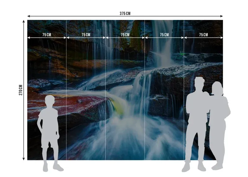 Wall Mural Waterfall, 375 x 270 cm, FTNXXL 2426 - Image 7