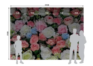 Wall Mural Flowers, 375 x 270 cm, FTNXXL 2428 - Image 7