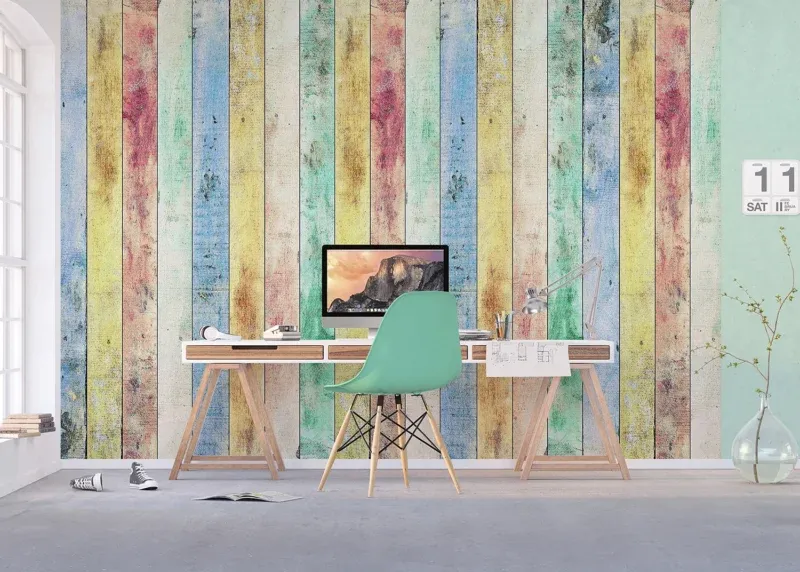 Wall Mural Wood Planks, 375 x 270 cm, FTNXXL 2430 - Image 5