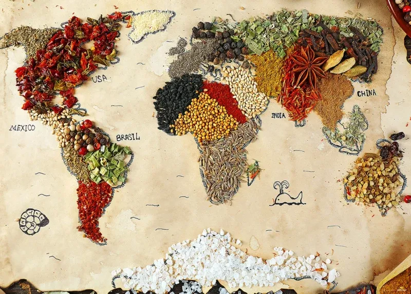 Wall Mural Map of Spice, 375 x 270 cm, FTNXXL 2484 - Image 2
