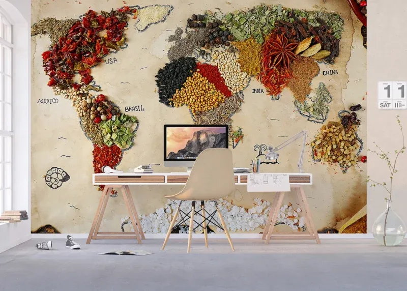 Wall Mural Map of Spice, 375 x 270 cm, FTNXXL 2484 - Image 5
