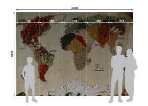 Wall Mural Map of Spice, 375 x 270 cm, FTNXXL 2484 - Image 7