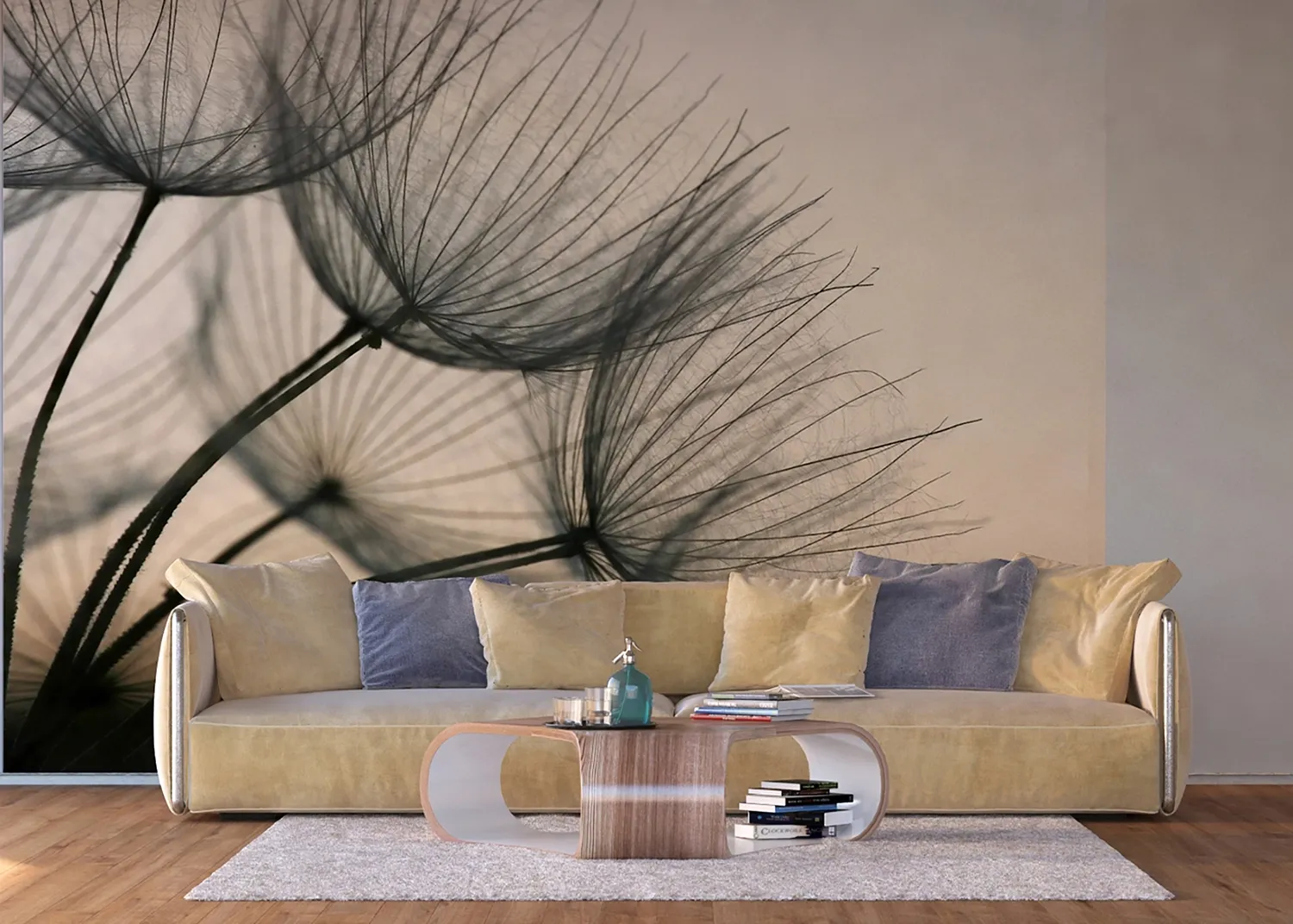 FTN_XXL_2494_INTERIOR-1.webp Wall Mural Dandelion Closeup, 375 x 270 cm, FTNXXL 2494