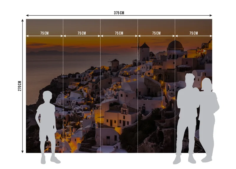 Wall Mural Santorini, 375 x 270 cm, FTNXXL 3018 - Image 7