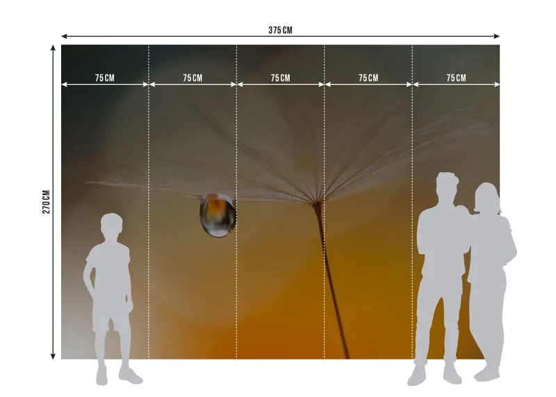 Wall Mural Morning Drop, 375 x 270 cm, FTNXXL 3020 - Image 6