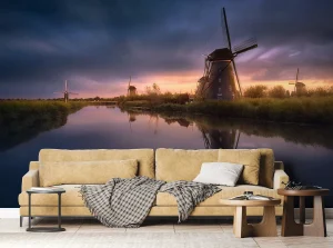 Wall Mural Windmill, 375 x 270 cm, FTNXXL 3022 - Image 4