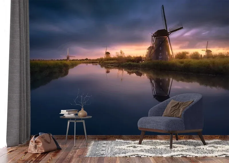 Wall Mural Windmill, 375 x 270 cm, FTNXXL 3022 - Image 3