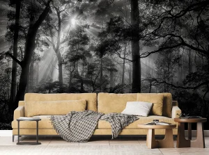 Wall Mural Monochrome Forest, 375 x 270 cm, FTNXXL 3027 - Image 5