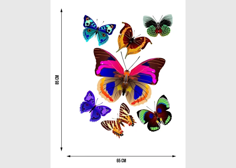 Wall Stickers Butterflies, 65 x 85 cm, F 1037 - Image 5