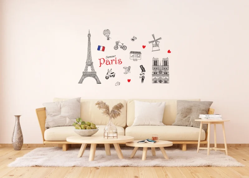 Wall Sticker Paris, 65 x 85 cm, F 1039 - Image 3