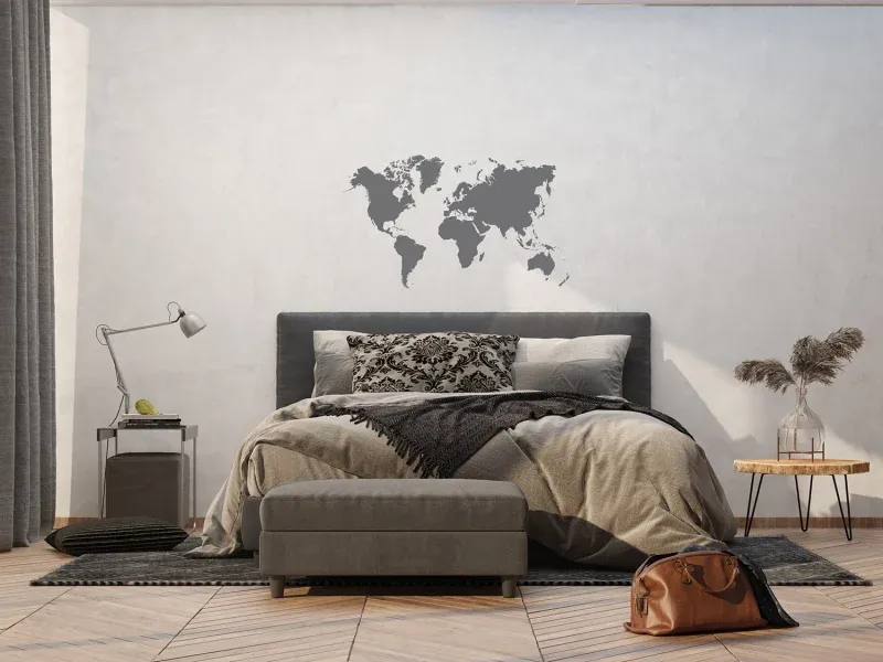 Wall Stickers Silver Map, 65 x 85 cm, F 1041 - Image 2