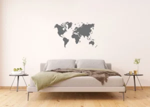 Wall Stickers Silver Map, 65 x 85 cm, F 1041 - Image 3