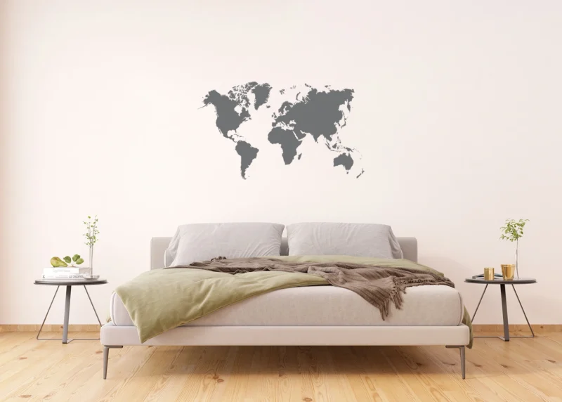Wall Stickers Silver Map, 65 x 85 cm, F 1041 - Image 3