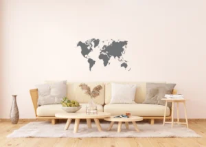 Wall Stickers Silver Map, 65 x 85 cm, F 1041 - Image 4