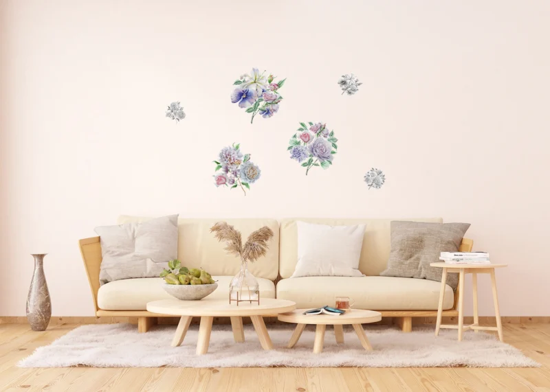 Wall Stickers Flowers, 65 x 85 cm, F 1064 - Image 3