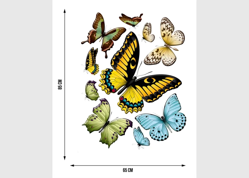 Wall Stickers Butterflies, 65 x 85 cm, F 1069 - Image 6