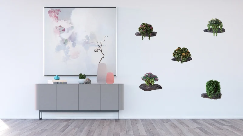 Wall Stickers Flowers on the Stones, 65 x 85 cm, F 1070 - Image 6
