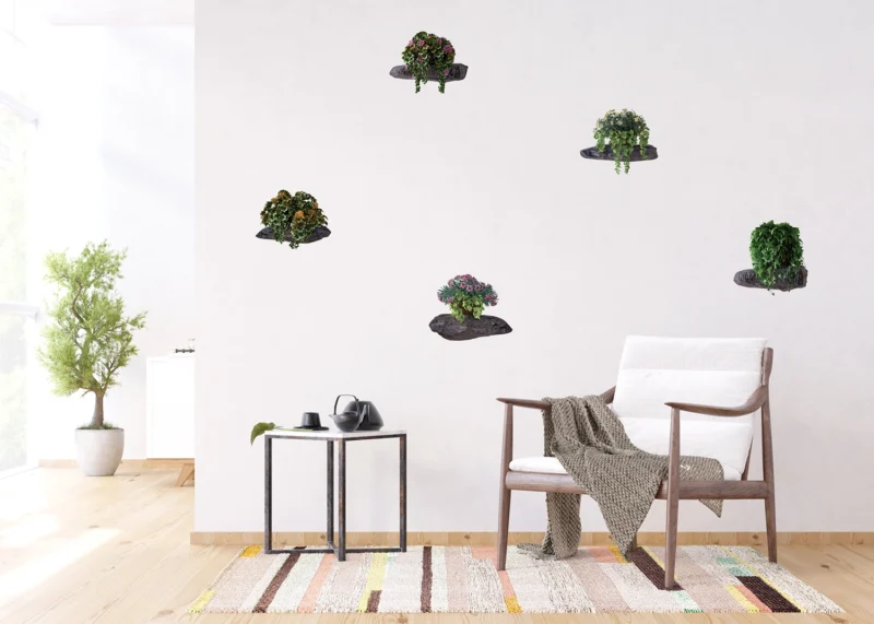 Wall Stickers Flowers on the Stones, 65 x 85 cm, F 1070 - Image 5