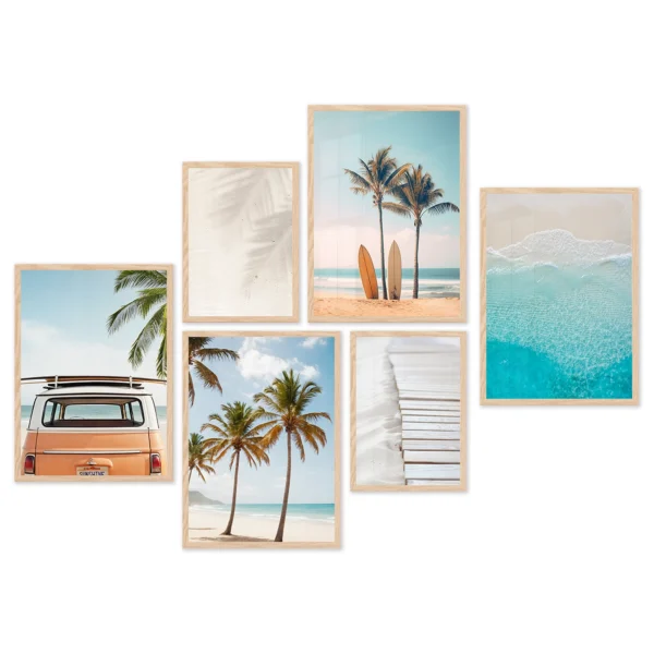 Poster Set Beach Set, 4 x A3, 2 x A4, P6 351371