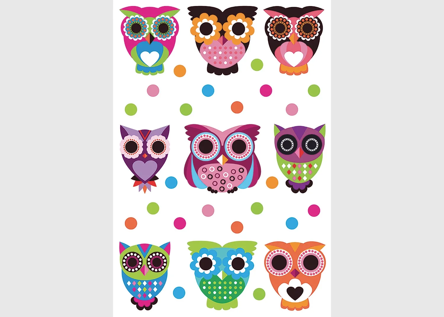 SM_3437-1.webp Wall Stickers Owls, 42,5 x 65 cm, SM 3437