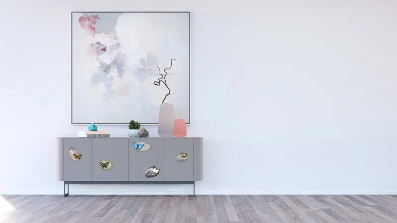 Wall Stickers Butterflies on Stones, 30 x 30 cm, SS 3853 - Image 3