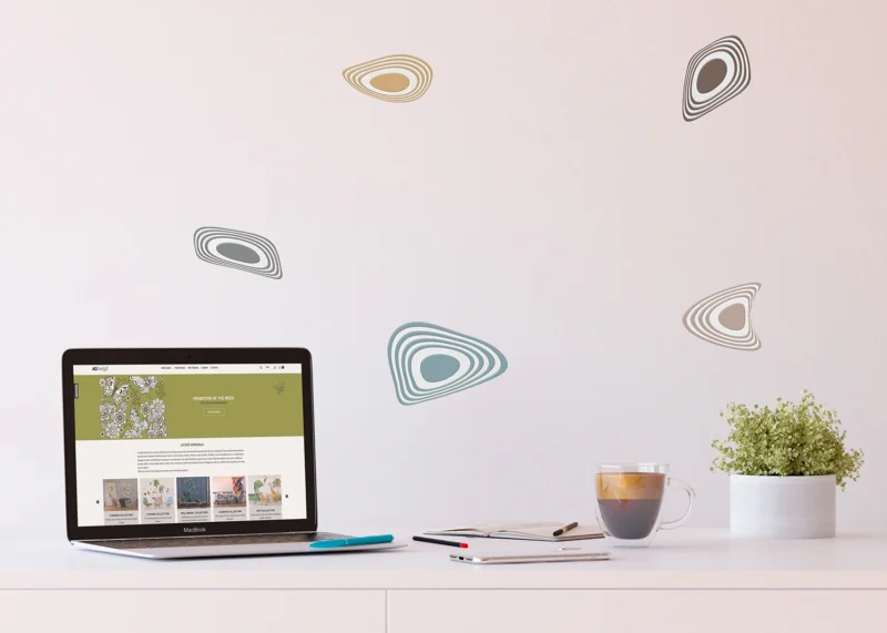 Wall Stickers Abstract Semy Color, 30 x 30 cm, SS 3857 - Image 2