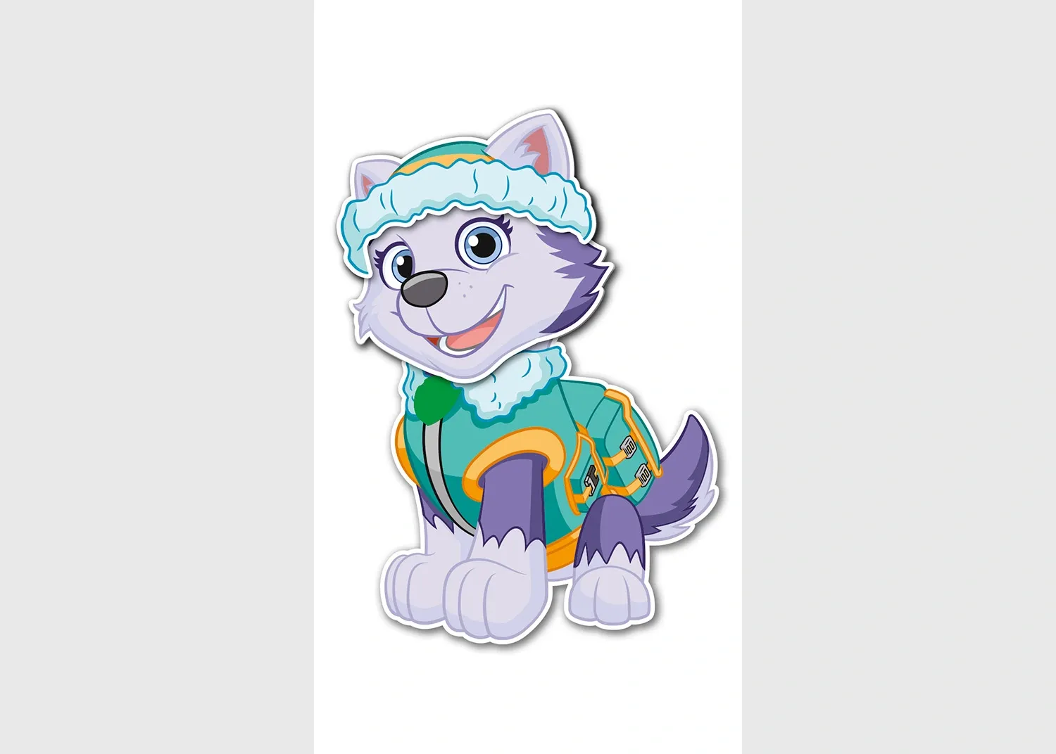 VS_2153 Sticker Paw Patrol Purple, 8.5 x 15 cm, VS 2153
