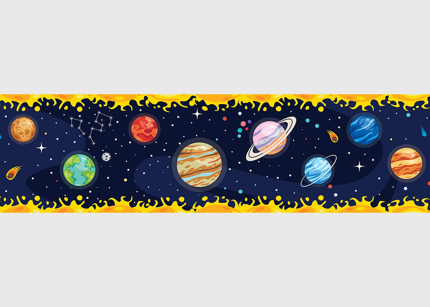 WBD_8257 Wall Border Cosmic Parade | 5 m x 13.8 cm | WBD 8257