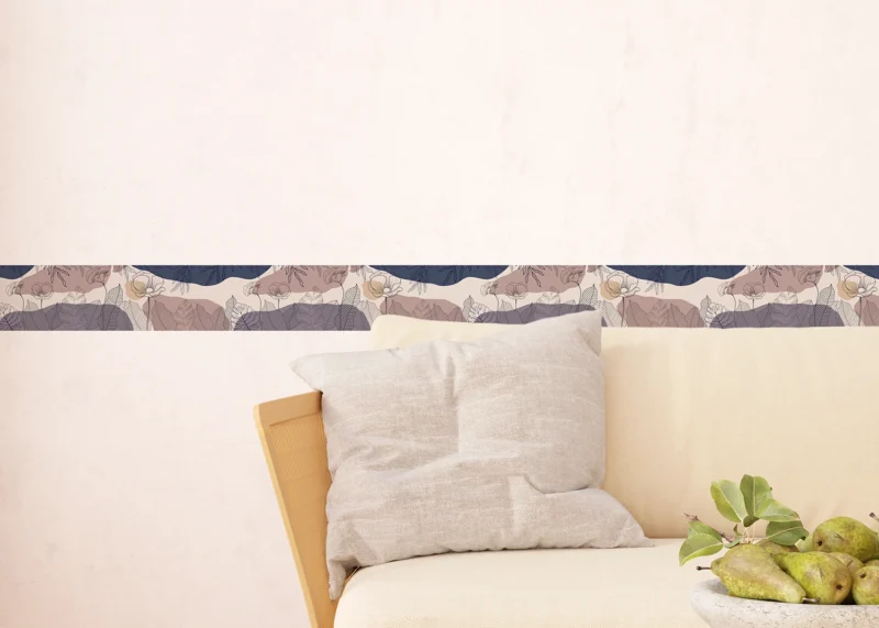 Wall Border Pastel Bloom | 5 m x 13.8 cm | WB 8407 - Image 7