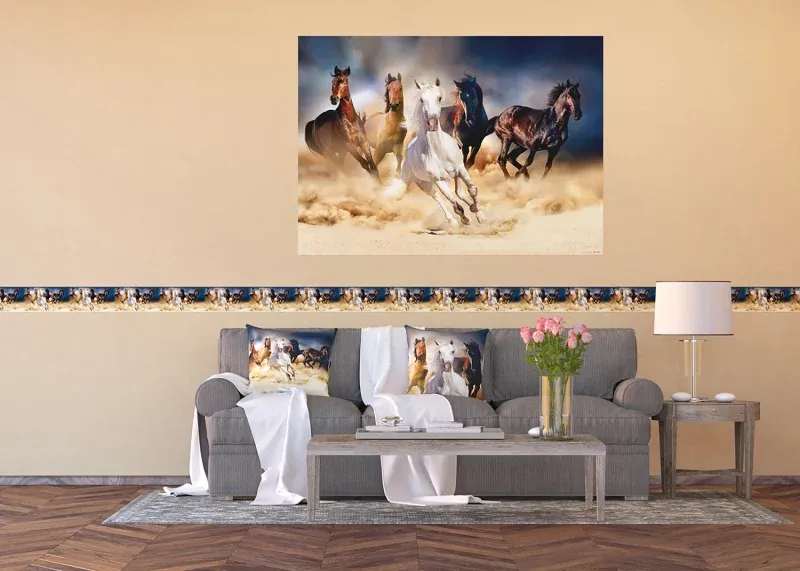 Wall Border Graceful Horses | 5 m x 13.8 cm | WB 8202 - Image 2