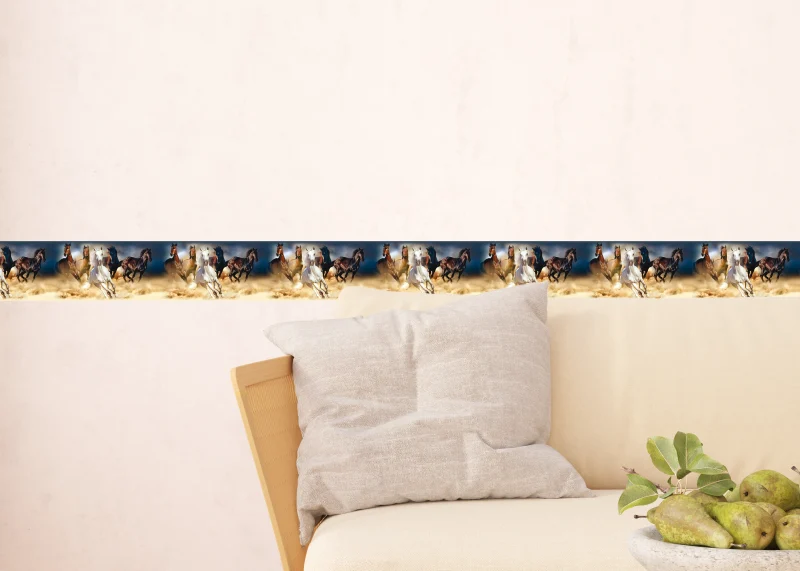 Wall Border Graceful Horses | 5 m x 13.8 cm | WB 8202 - Image 4